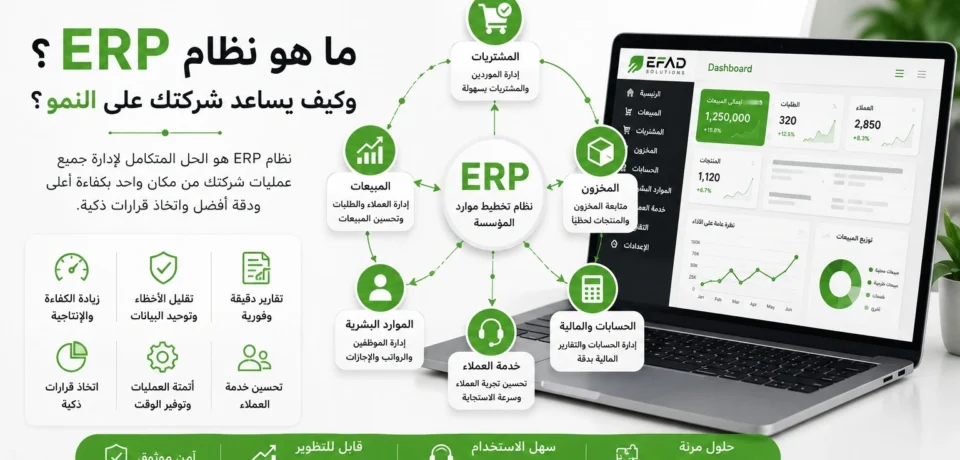 ما هو نظام ERP؟ وكيف يساعد شركتك على النمو؟