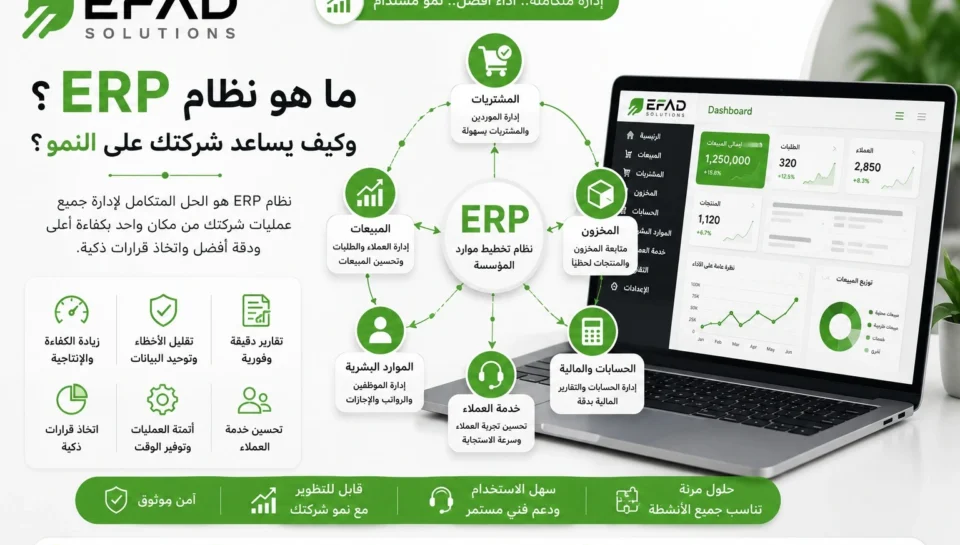 ما هو نظام ERP؟ وكيف يساعد شركتك على النمو؟