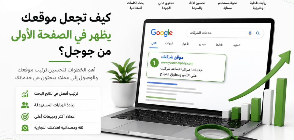 الظهور في الصفحة الأولى من جوجل كيف تجعل موقعك يتصدر؟